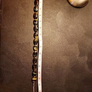 Tiger iron necklace and earrings set